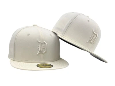 Detroit Tigers off-white New Era 59FIFTY fitted hat Cap - Image 1 of 4