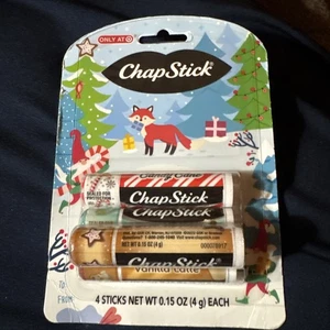 Chapstick Urlaub Kakao/Zuckerkeks/Zuckerstange/Vanille Latte 4 Ct - Bild 1 von 2