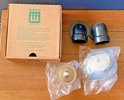 Watco 601-PP-PVC-BN Brushed Nickel Innovator Push Pull Half Kit Schedule 40 - Image 1 of 4