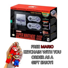 SNES Classic Edition Mini Console USA w/ 21 Games + Free Keychain