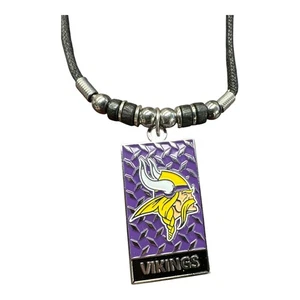 Minnesota Vikings Diamond Plate Necklace with 20-Inch Cord - Picture 1 of 1
