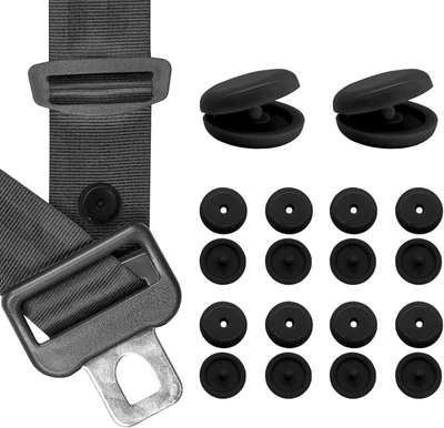 10 juegos de tope de botón de cinturón de seguridad, tapón de cinturón de seguridad a presión para evitar que la hebilla de S... Foto 1 de 4