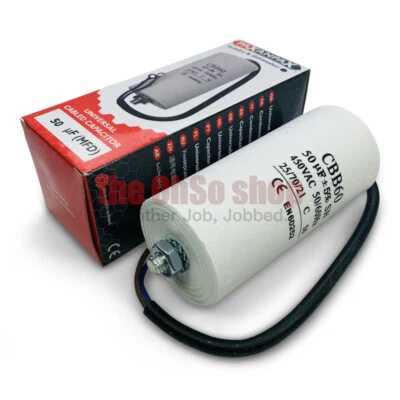 50uf 450v Filaire Condensateur CBB60 pour Électrique Induction Moteur / Début - Photo 1/4