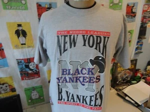 Vintage New York Black Yankees Negro League Baseball T Shirt L - Picture 1 of 5