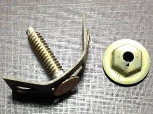 1 pc NOS 1960 Ford front fender moulding clip & PAL sealer nut COMB-16A76-J - Picture 1 of 7