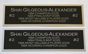 Shai Gilgeous Alexander Namensschild signed Autogramm Basketball Foto Trikot - Bild 1 von 2