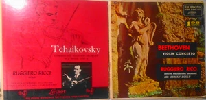 Ruggiero Ricci, violin : 2 vinyl LPs lot : Tchaikovsky, Beethoven - Picture 1 of 5