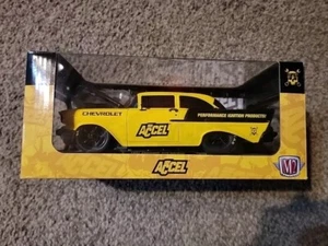 1957 CHEVROLET 210 HARDTOP YELLOW ACCEL 1/24 DIECAST MODEL CAR M2 40300-102 A - Picture 1 of 1