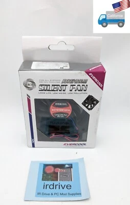 NEW Evercool 70mm x 10mm 3/4pin 12V DC Ball Bearing Case Cooling Fan EC7010M12CA - Image 1 of 4