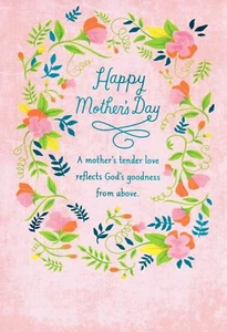 Tarjeta religiosa FELIZ DÍA DE LA MADRE, "El amor refleja la bondad de Dios" - Amanecer +✉� - Imagen 1 de 5