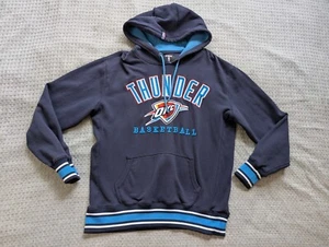 UNK Oklahoma City Thunder Hoodie Adult Large Blue OKC Pullover Drawstring - Picture 1 of 13