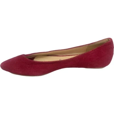 New Urban Outfitters BDG Magenta Pink Suede Pointed Toe Flats Size 8 - Image 1 of 4