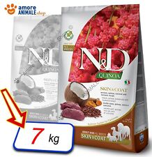 Farmina Dog N&D Quinoa Skin&Coat Adult All Breads → Cervo e Cocco - 7 kg - Cane