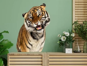 3D Cute Siberian Tiger 588NA Animal Wallpaper Mural Poster Wall Stickers Decal - Picture 1 of 5