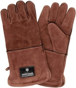 Snow Peak Fireside Gloves Brown - Picture 1 of 7
