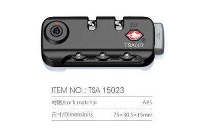 Generic Surface Mount Replacement Part TSA Combination Lock for luggage TSA15023 - Image 1 of 4