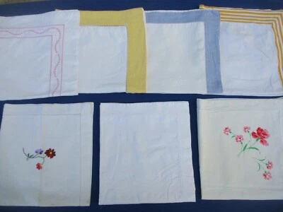 Lot de 7 taies d'oreiller en coton blanc + couleur ou fantaisie - Photo 1/4