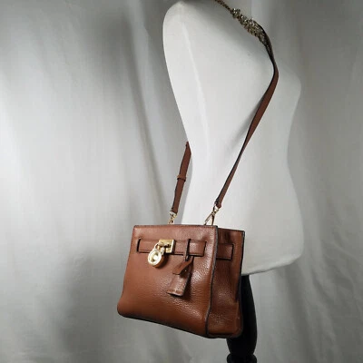 Michael Kors Hamilton Leather Hand Bag Small Brown - Image 1 of 4