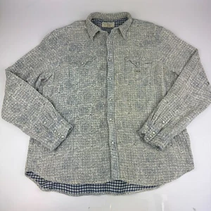 Denim Supply Ralph Lauren uomo taglia 2XL perle snap manica lunga cowboy western - Foto 1 di 6