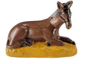 MISSING Krippe Weihnachtskrippe Esel Gips italienisch oder deutsch 6,25" - Bild 1 von 10