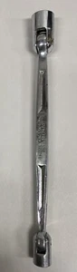 Snap-On FH1824 Rare Unmarked Double Flex Head Socket End Wrench 12pt 9/16" 3/4" - Bild 1 von 6