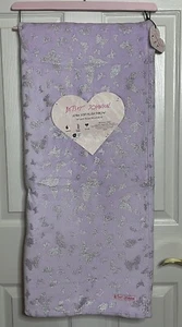 Betsey Johnson 50"x60” Ultra Soft Purple Throw Blanket Butterfly Butterflies - Picture 1 of 4