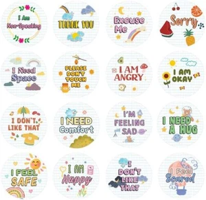 Non Speaking Communication Stickers (10 Sets X 16 Designs) - Picture 1 of 6