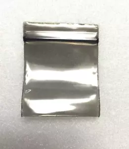 BLACK MINI ZIP TOP BAGGIES 100ct PREMIUM QUALITY DIME BAGS 1.5" x 1.5" - Picture 1 of 2