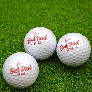 Best Dad by Par Golf Balls -12 Pack- Perfect Gift Idea for Dad on Father's Day! - Picture 1 of 4