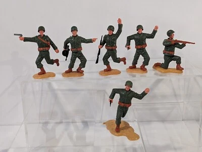 Timpo WWII U.S. Infantry x6 Figures Excellent Condition (A) Foto 1 de 4