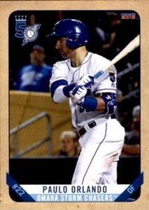 2018 Omaha Storm Chasers Choice #16 Paulo Orlando Sao Paulo Brazil Baseball Card - Picture 1 of 2