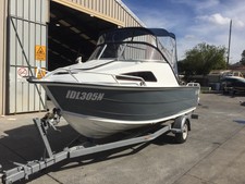 Stacer 519 SeaRunner with Yamaha 90HP aluminium fishing boat half cabin