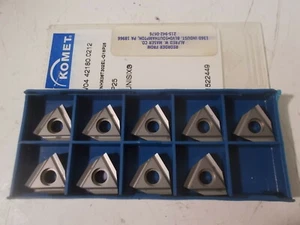 (9) NIB Komet W04 42180.0212 P25 Carbide Inserts - Picture 1 of 3