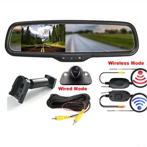 Wireless Wired 4.3" Car Rear View Monitor Backup Reversing Camera For Toyota Kit - Picture 1 of 12