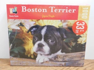 Neu versiegelt Boston Terrier Hund 1000 Stck. Puzzle von Go! Spiele - Bild 1 von 2