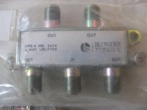 NEW Vintage Blonder Tongue 4 Way Splitter TV / 4 Outs / no. 3474 /  # XRS-4 - Picture 1 of 3