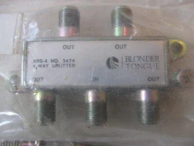 NEW Vintage Blonder Tongue 4 Way Splitter TV / 4 Outs / no. 3474 /  # XRS-4 - Image 1 of 3