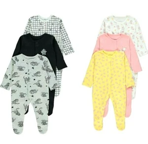 BABY DISNEY DUMBO / MARIE ROPA 3 PACK DE TRAJES DE DORMIR TODO EN UNO ROPA DE NOCHE - Imagen 1 de 4