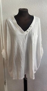 Italy Bluse Shirt 100% Baumwolle weissGr.34,36,38,40,42 44 B19❤️ - Bild 1 von 5