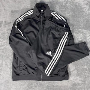 Adidas Climacool Tracksuit Set Black White Stripes Jacket Pants Size M 2017 - Picture 1 of 8