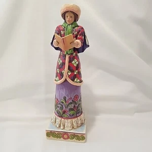JIM SHORE Here We Come A-wand'ring So Fair to Be Seen WOMAN CAROLER FIGURINE - Picture 1 of 22