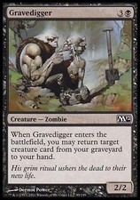 4x Gravedigger M12 MtG Magic Black Common 4 x4 Card Cards