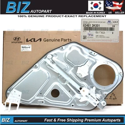 Genuine Rear Window Regulator RIGHT RH for 2009-2010 Hyundai Sonata 83481-3K501 - Imagem 1 de 4