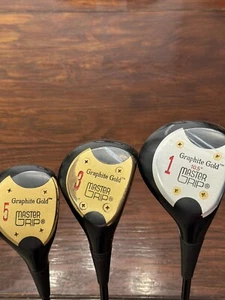 Master Grip Graphite Gold | 10.5 Driver, 3 Wood, 5 Wood | Golf Club Set - Picture 1 of 20