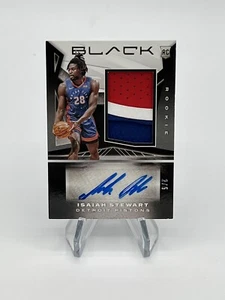 2020-21 PANINI BLACK ROOKIE JUMBO RELIC AUTO GOLD RPA ISAIAH STEWART 2/5 PISTONS - Picture 1 of 2