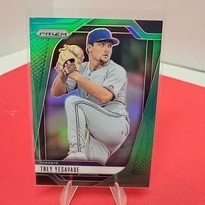 🔥2025 Panini Prizm - Trey Yesavage, Trey Yesavage #81 Green Prizm (RC) Blue Jay - Picture 1 of 2