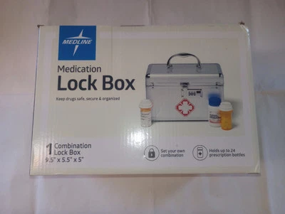 Medline Medication Lock Box Programmable Combination & Removable Tray Fr Ship - Image 1 of 4