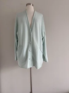 JILL SUÉTER 100% CACHEMIR BOTONES CUELLO EN V MANGA LARGA BOLSILLOS TALLA X L - Imagen 1 de 12