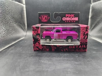 M2 Machines Pink Chrome 1979 Dodge 150 Powe Wagon Pickup - Image 1 of 2