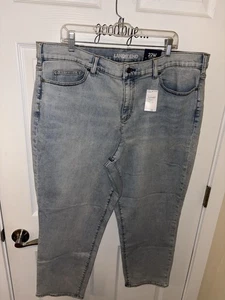 Land’s End Slim Leg Indigo Ankle Jeans in Größe 22W - Neu mit Etikett - Bild 1 von 3